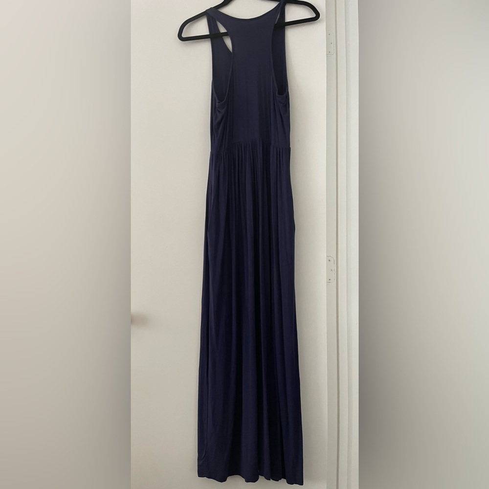Racerback long maxi dress with pockets